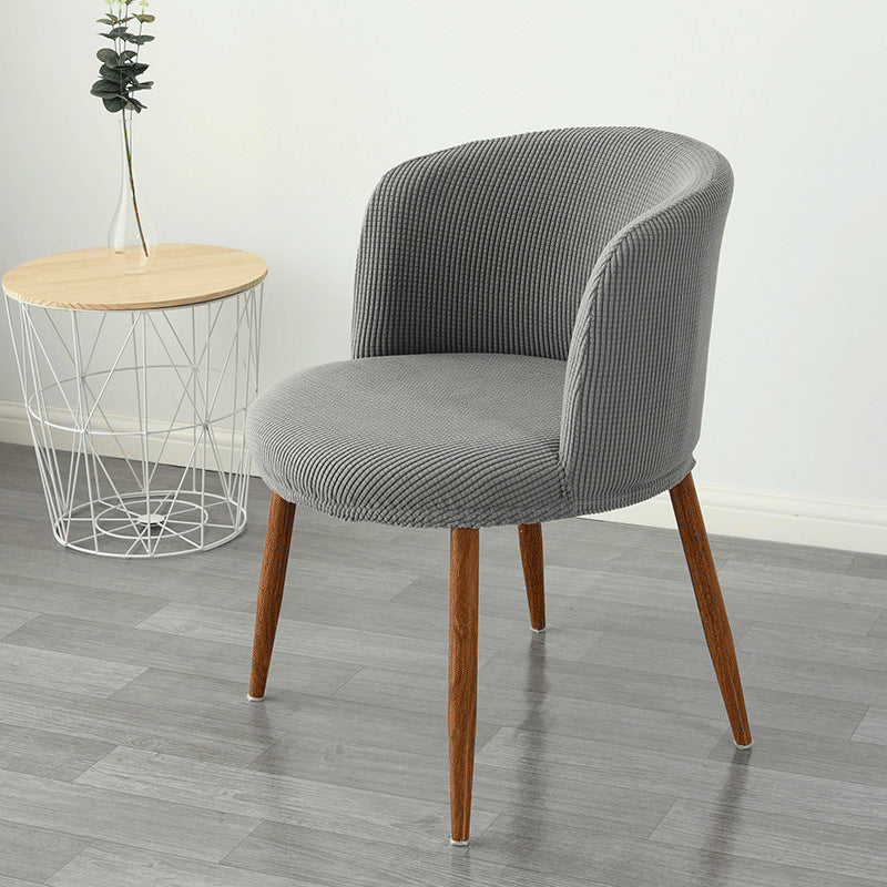 Dining Chair Cover Low Back All-Inclusive Stretch Semi-Arc
