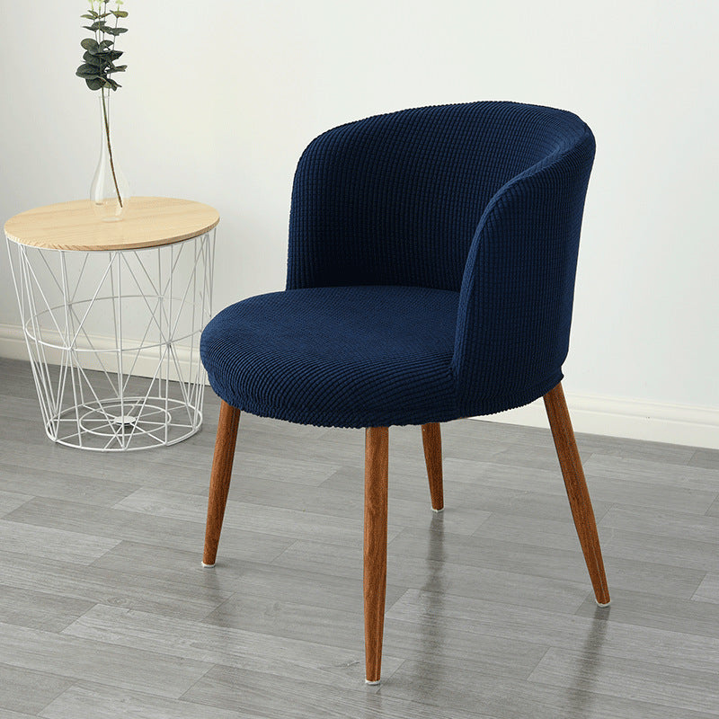Dining Chair Cover Low Back All-Inclusive Stretch Semi-Arc