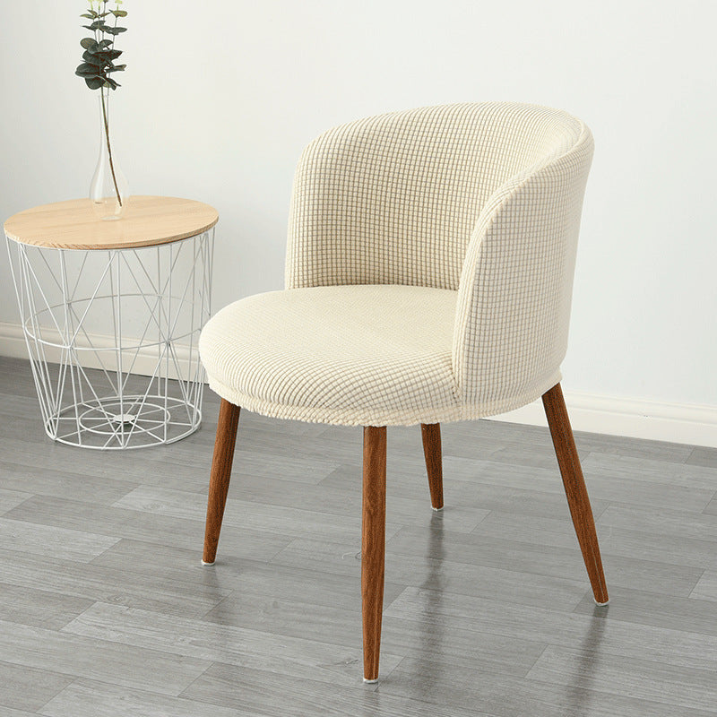 Dining Chair Cover Low Back All-Inclusive Stretch Semi-Arc
