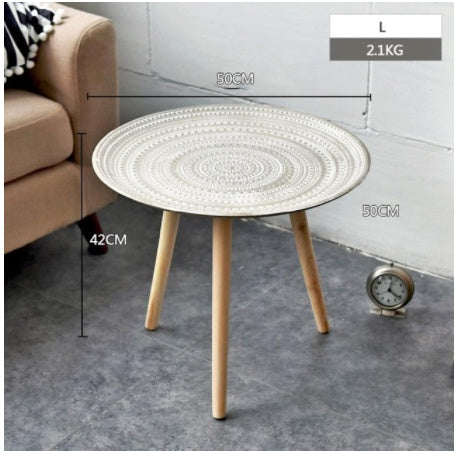 Decoration Nordic Home Modern Style Table Bedroom Table Small Decoration Sofa Simple Side Creative Round Coffee Table Living Room