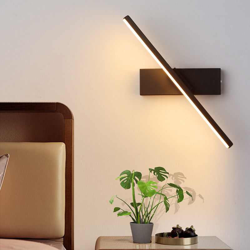 Personality Bedroom Nordic Modern Minimalist Creative Staircase Aisle Living Room Rotating Wall Lamp