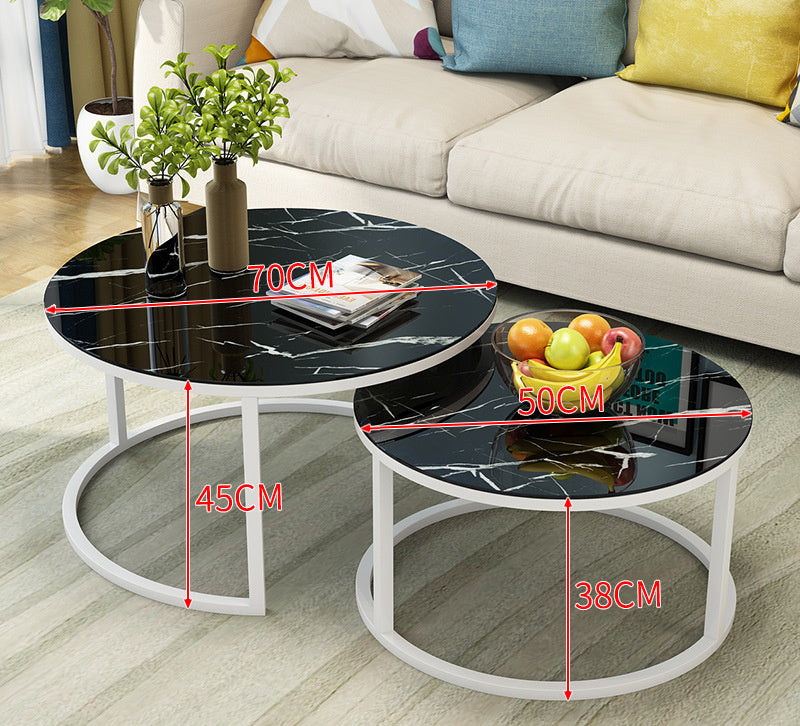 Simple Home Balcony Round Coffee Table